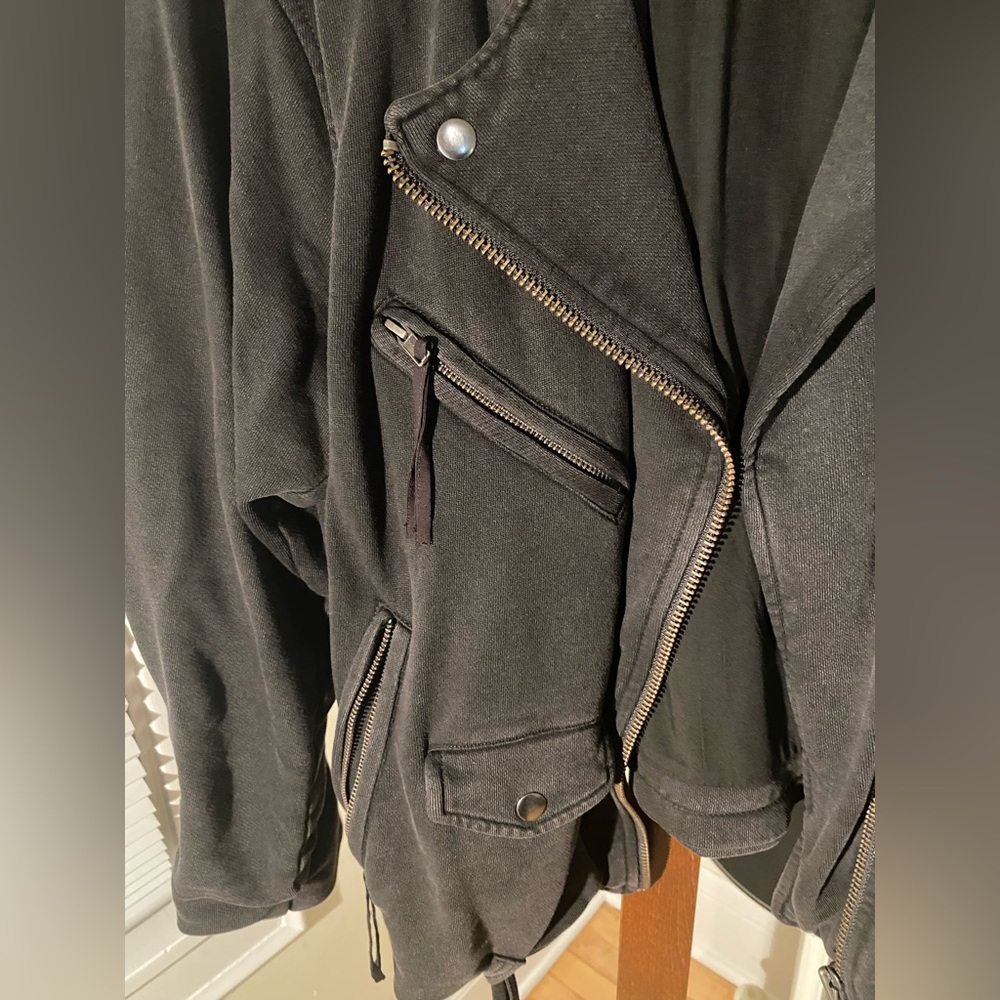 Free People Sweatshirt Moto Jacket - Picture 8 of 9